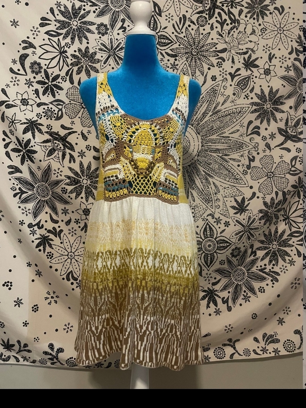 Free People Crochet Knit Dress